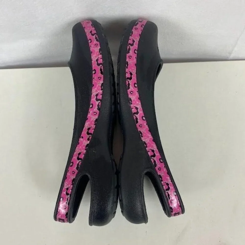 Crocs‎ Black Girls Kadee Rubber Mary Jane Flats Junior Size 6.